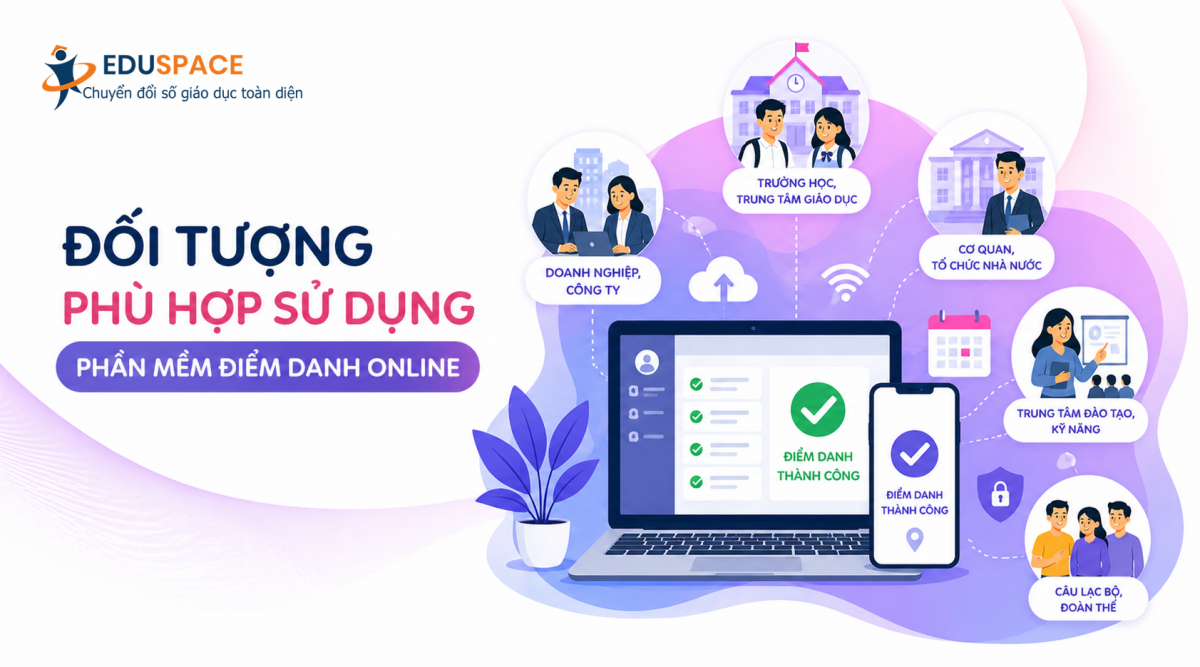 Đối tượng phù hợp sử dụng phần mềm điểm danh online