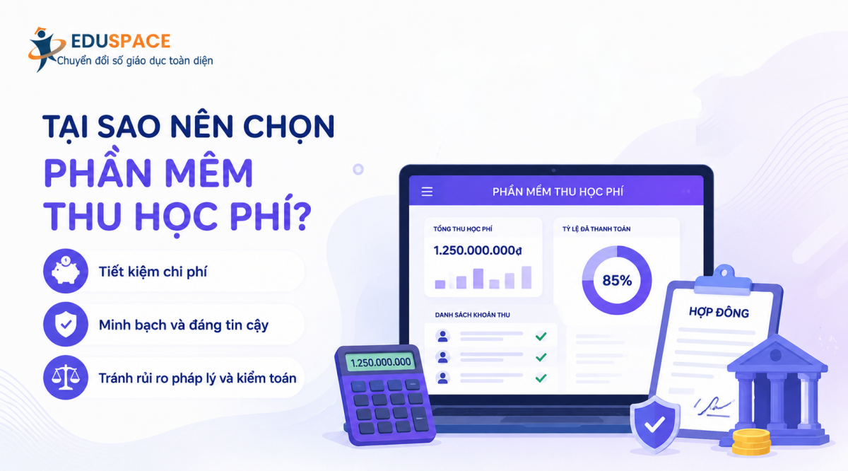 tại sao nên chọn phần mềm thu học phí