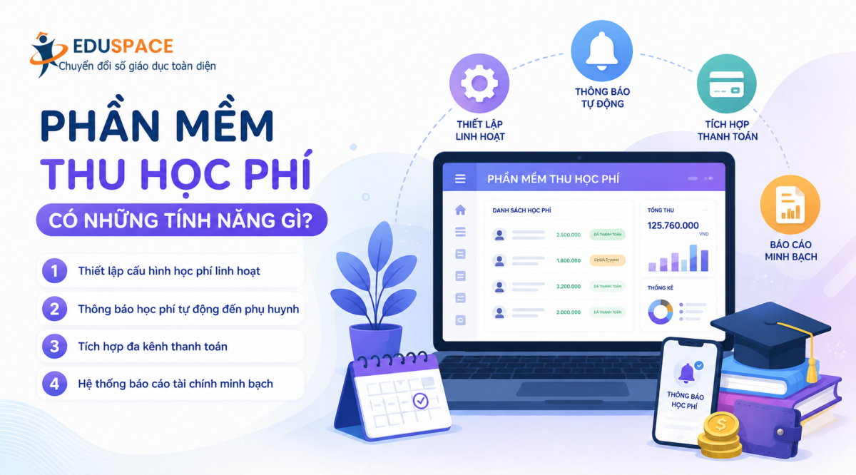 phần mềm thu học phí có những tính năng gì