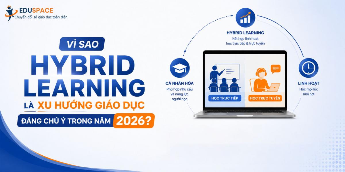 Vì sao Hybrid Learning là xu hướng giáo dục đáng chú ý trong năm 2026?
